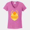 Ladies Heavy Cotton ™ 100% Cotton V Neck T Shirt Thumbnail