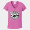 Ladies Heavy Cotton ™ 100% Cotton V Neck T Shirt Thumbnail