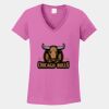 Ladies Heavy Cotton ™ 100% Cotton V Neck T Shirt Thumbnail