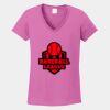 Ladies Heavy Cotton ™ 100% Cotton V Neck T Shirt Thumbnail