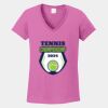 Ladies Heavy Cotton ™ 100% Cotton V Neck T Shirt Thumbnail