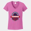 Ladies Heavy Cotton ™ 100% Cotton V Neck T Shirt Thumbnail