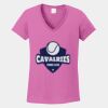 Ladies Heavy Cotton ™ 100% Cotton V Neck T Shirt Thumbnail