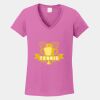 Ladies Heavy Cotton ™ 100% Cotton V Neck T Shirt Thumbnail