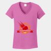 Ladies Heavy Cotton ™ 100% Cotton V Neck T Shirt Thumbnail