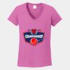 Ladies Heavy Cotton ™ 100% Cotton V Neck T Shirt Thumbnail