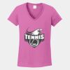 Ladies Heavy Cotton ™ 100% Cotton V Neck T Shirt Thumbnail