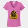 Ladies Heavy Cotton ™ 100% Cotton V Neck T Shirt Thumbnail