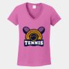Ladies Heavy Cotton ™ 100% Cotton V Neck T Shirt Thumbnail