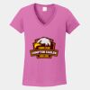 Ladies Heavy Cotton ™ 100% Cotton V Neck T Shirt Thumbnail