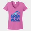 Ladies Heavy Cotton ™ 100% Cotton V Neck T Shirt Thumbnail