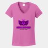 Ladies Heavy Cotton ™ 100% Cotton V Neck T Shirt Thumbnail