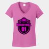 Ladies Heavy Cotton ™ 100% Cotton V Neck T Shirt Thumbnail