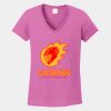 Ladies Heavy Cotton ™ 100% Cotton V Neck T Shirt Thumbnail