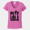 Ladies Heavy Cotton ™ 100% Cotton V Neck T Shirt Thumbnail