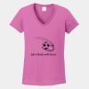 Ladies Heavy Cotton ™ 100% Cotton V Neck T Shirt Thumbnail