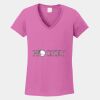 Ladies Heavy Cotton ™ 100% Cotton V Neck T Shirt Thumbnail