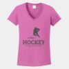 Ladies Heavy Cotton ™ 100% Cotton V Neck T Shirt Thumbnail