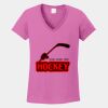 Ladies Heavy Cotton ™ 100% Cotton V Neck T Shirt Thumbnail