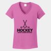 Ladies Heavy Cotton ™ 100% Cotton V Neck T Shirt Thumbnail