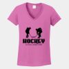 Ladies Heavy Cotton ™ 100% Cotton V Neck T Shirt Thumbnail