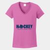 Ladies Heavy Cotton ™ 100% Cotton V Neck T Shirt Thumbnail
