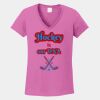 Ladies Heavy Cotton ™ 100% Cotton V Neck T Shirt Thumbnail